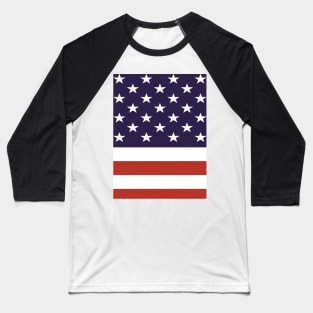 American Flag Red White and Blue USA Baseball T-Shirt